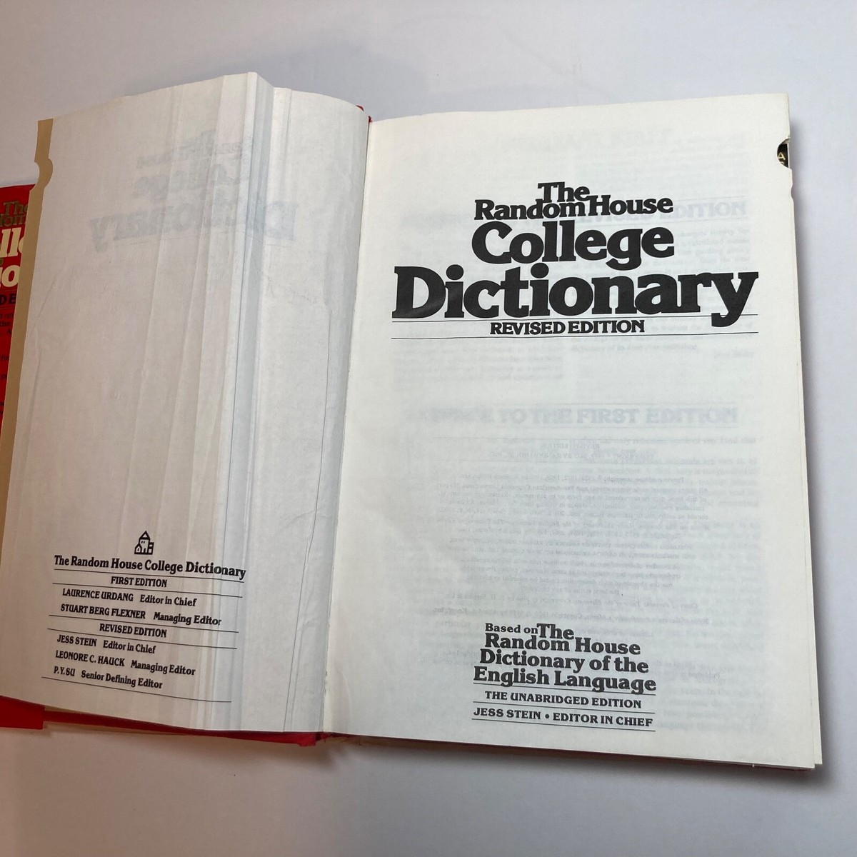 The Random House College Dictionary: Revised Edition 1979