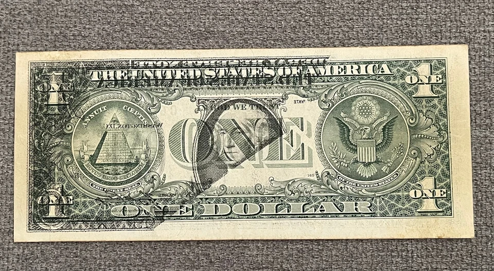 ONE DOLLAR BILL MISS PRINT - Image 2 of 2