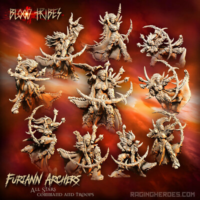 Raging Heroes Furiann Archers Pick Your Model 28mm Wood Elves Fantasy