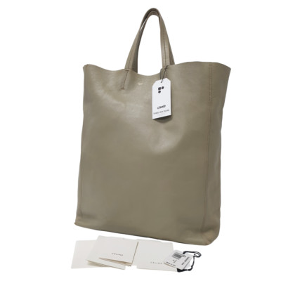 NO TARIFF CELINE Cabas Phantom Leather Tote 164403DBT Barcode tag Booklet CE006