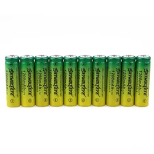 10pcs SkyWolfEye 14500 Battery 3.7V 1200mAh Li-ion Rechargeable Cell AA Size