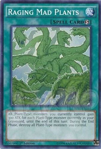 BP03-EN165 Raging Mad Plants : Common 1st Edition Mint YuGiOh Card