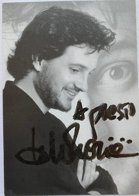 Leonardo Pieraccioni - Literature - Original Autograph - Size 15 x 10 cm