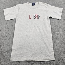Vintage Umbro Shirt Mens Small Gray USA Made Single Stitch 90s Soccer Rugby