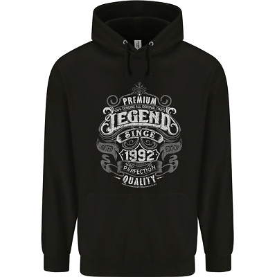 Premium Legend 33rd Birthday 1992 Herren 80% Baumwolle Hoodie