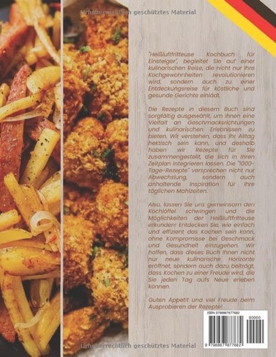 Heißluftfritteuse Kochbuch für Einsteiger, 1000 Tage schnelle & gesunde Rezepte - Bild 2 von 2