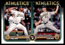 2024 Topps Update #US306 Easton Lucas / Angel Felipe RCOM, RC Oakland Athletics