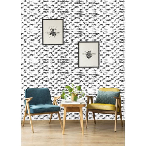 Brushstrokes Pattern Peel and Stick Wallpaper Pink 25"W x 125"H eBay