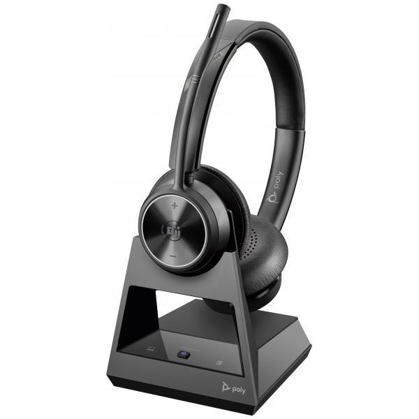 POLY Savi 7320 Stereo Microsoft Teams Certified DECT 1880-1900 MHz Top Auricolar