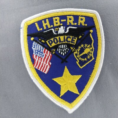 IHBRR IHB-RR Indiana Hafen Gürtel Eisenbahn Polizei 5'' Käsetuch Aufnäher