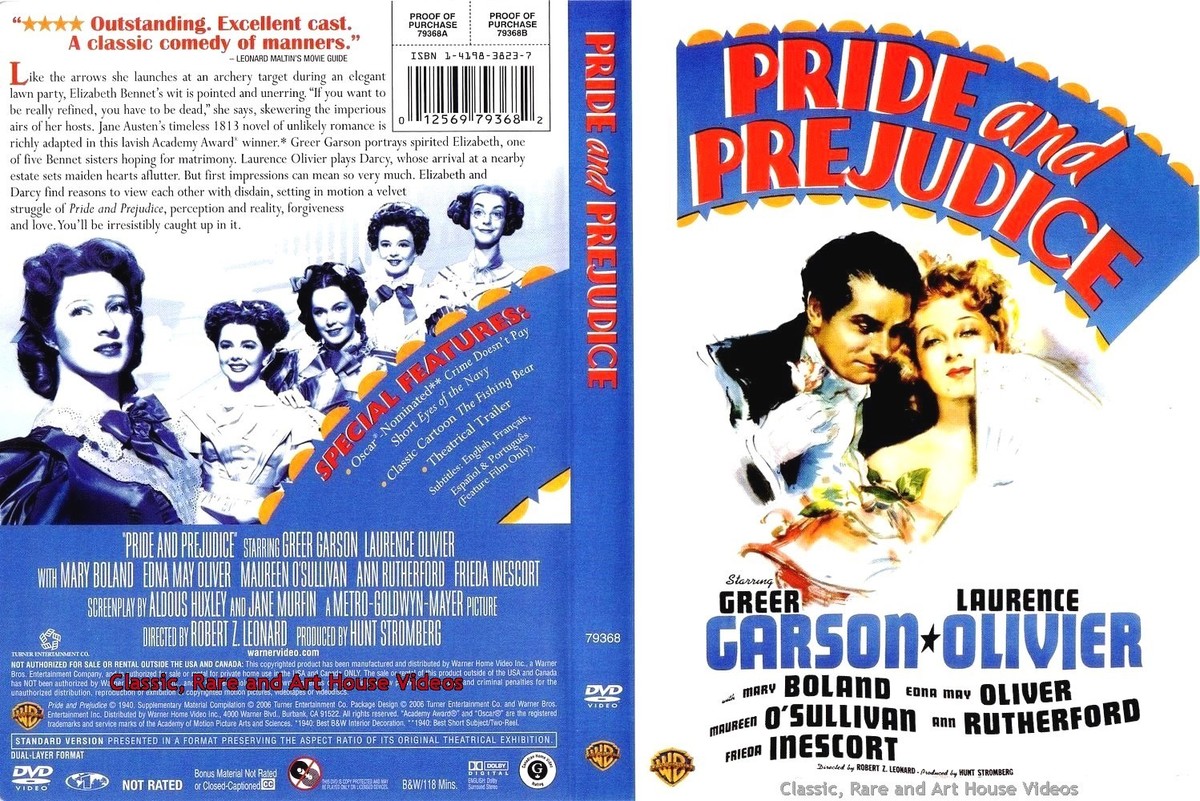 Pride and Prejudice ~ DVD ~ Greer Garson (1940) 12569793682| eBay