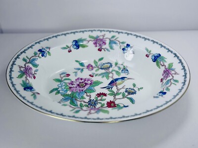 Aynsley Pembroke Gold Trim Oval Vegetable Serving Bowl -10 3/4'' x 8 1/2'' Ex Con