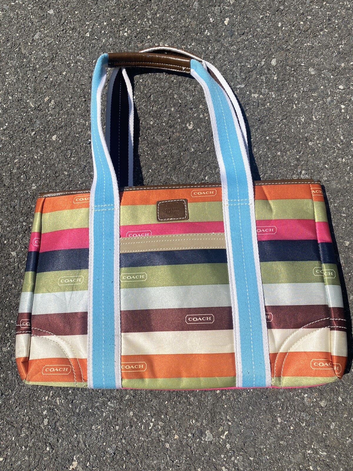 Coach Women's Tote Bag Multicolor/Striped No UOJ10… Gem