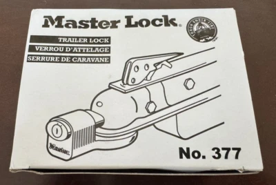 Master Lock Trailer Lock, Trailer Coupler Lock, 377KA (KA0501) New with Box
