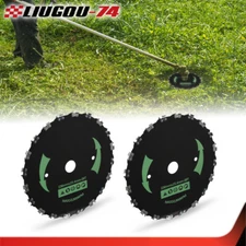 2pcs 9" Chainsaw Brush Blade 20 Tooth Cutter Trimmer Head Weed Mower Saw Blade