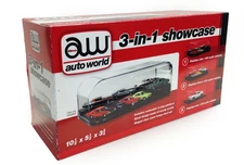 COLLECTABLE DISPLAY SHOW CASE FOR 1/64 1/43 1/24 MODEL BY AUTO WORLD AWDC004
