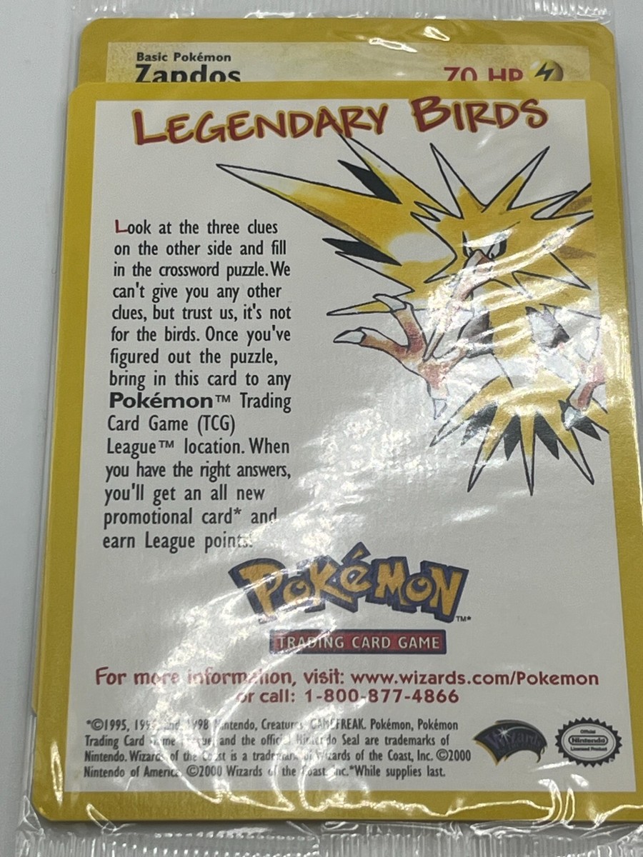 Zapdos #23 Black Star Movie WotC Promo Legendary Bird Pokemon TCG
