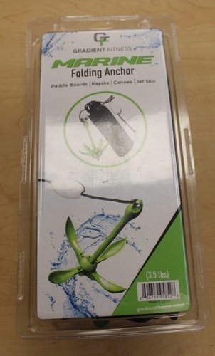 Marine Anchor, 3.5lb Folding Anchor, Kayak Anchor Kit Canoes Paddle Boards *NEW*