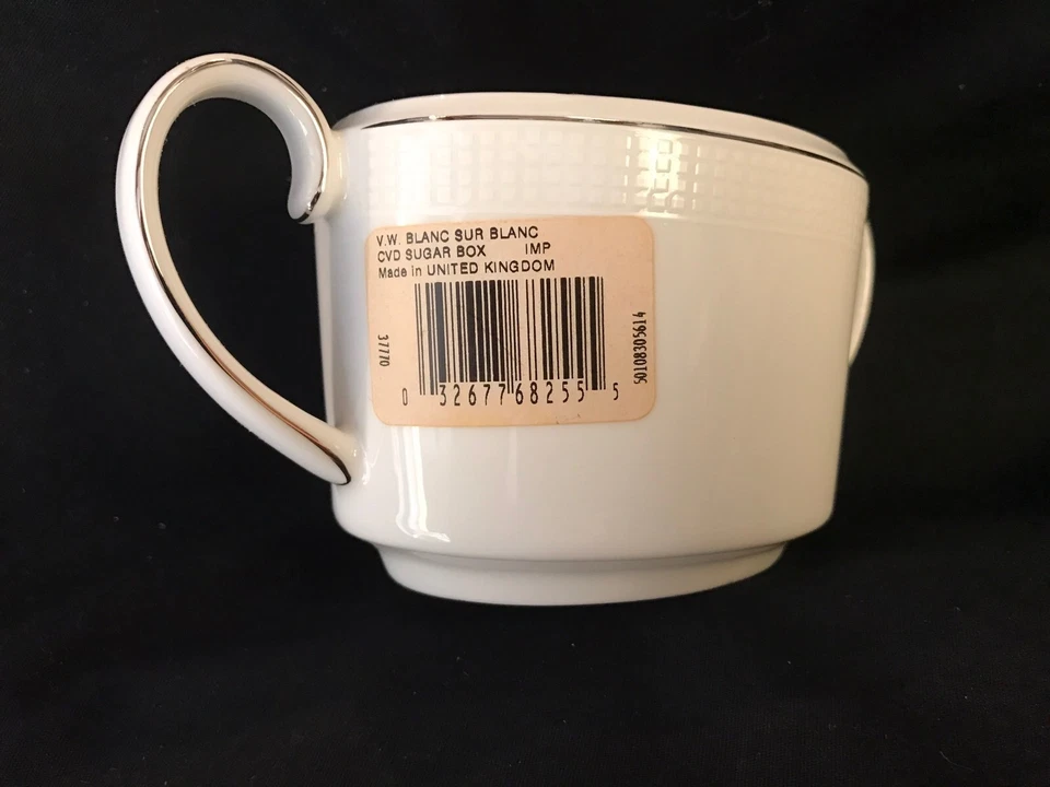 Azúcar Vera Wang de Wedgwood Blanc Sur Blanc =SIN TAPA= Foto 4 de 4