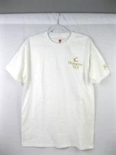 Hennessy Shirt XO Tagless 888 Adult Size Medium M White Gold Embroidere Hanes 