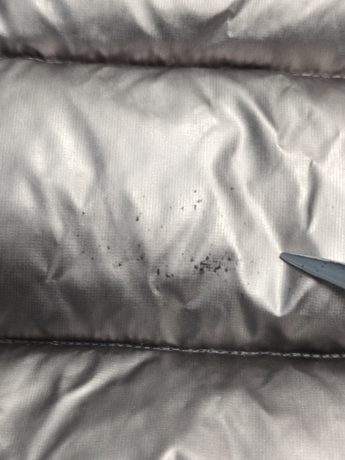 SAM. Down Puffer Jacket Size Small Metallic Grey.… - image 11