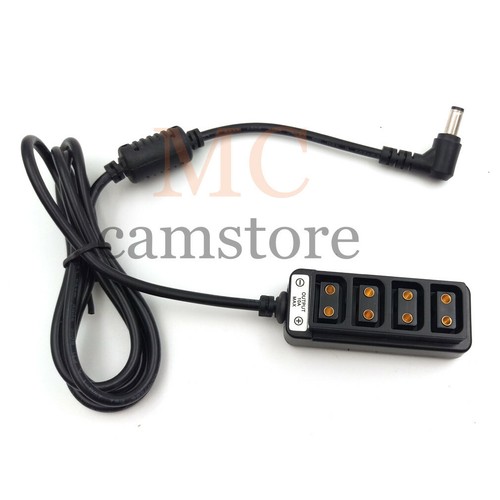 DC2.5 Plug Power to 4-Port Female D-tap P-tap Hub Adapter Splitter Power Cable - Picture 3 of 5