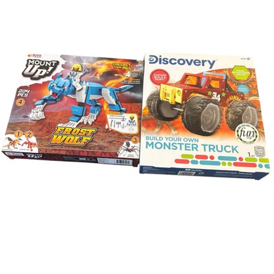 Toy Lot Discovery DIY Monster Truck & Block Tech Mount Up! Building Kit Age 8+
