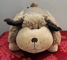 Pillow Pets Dream Lites Brown Dog Stuffed Animal Nightlight Starry Sky