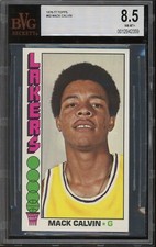 1976 Topps Basketball #62 Mack Calvin BVG 8.5