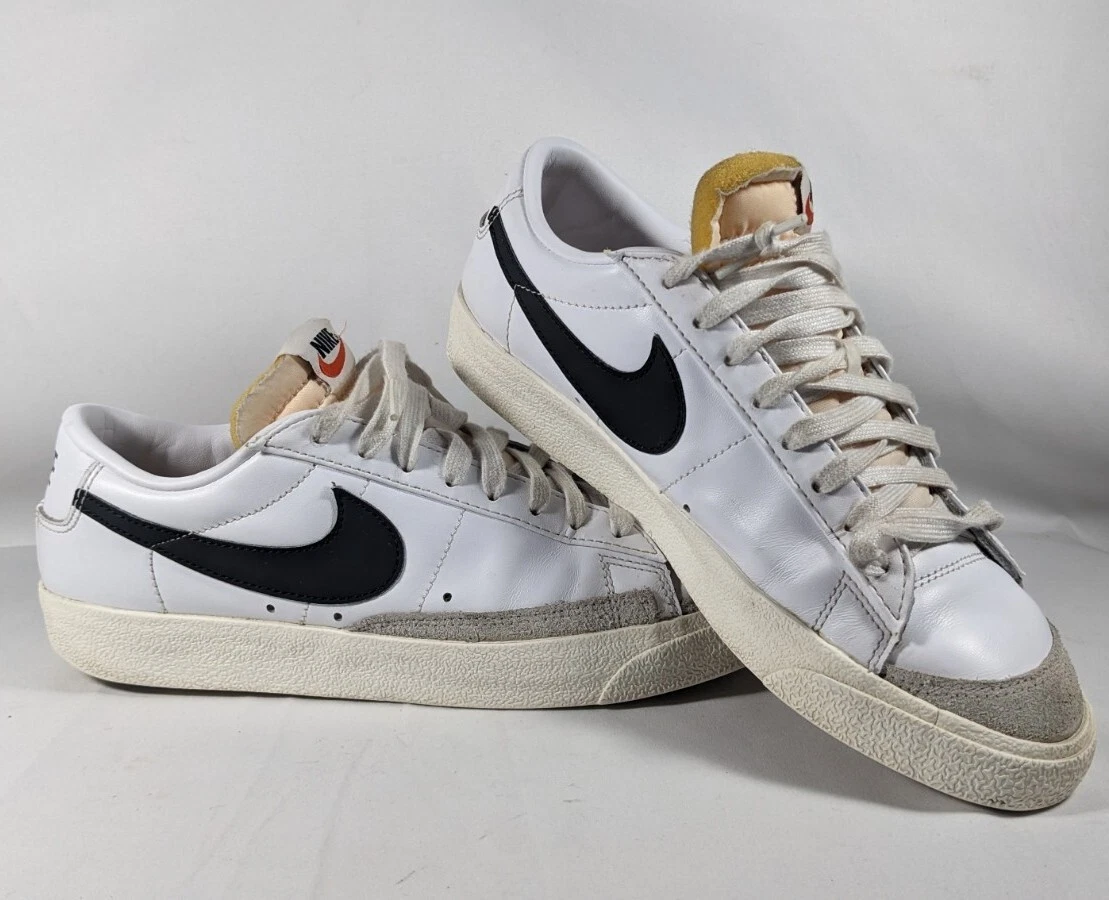 Nike Blazer Low 77 Vintage White and Black Men's size 8 | eBay