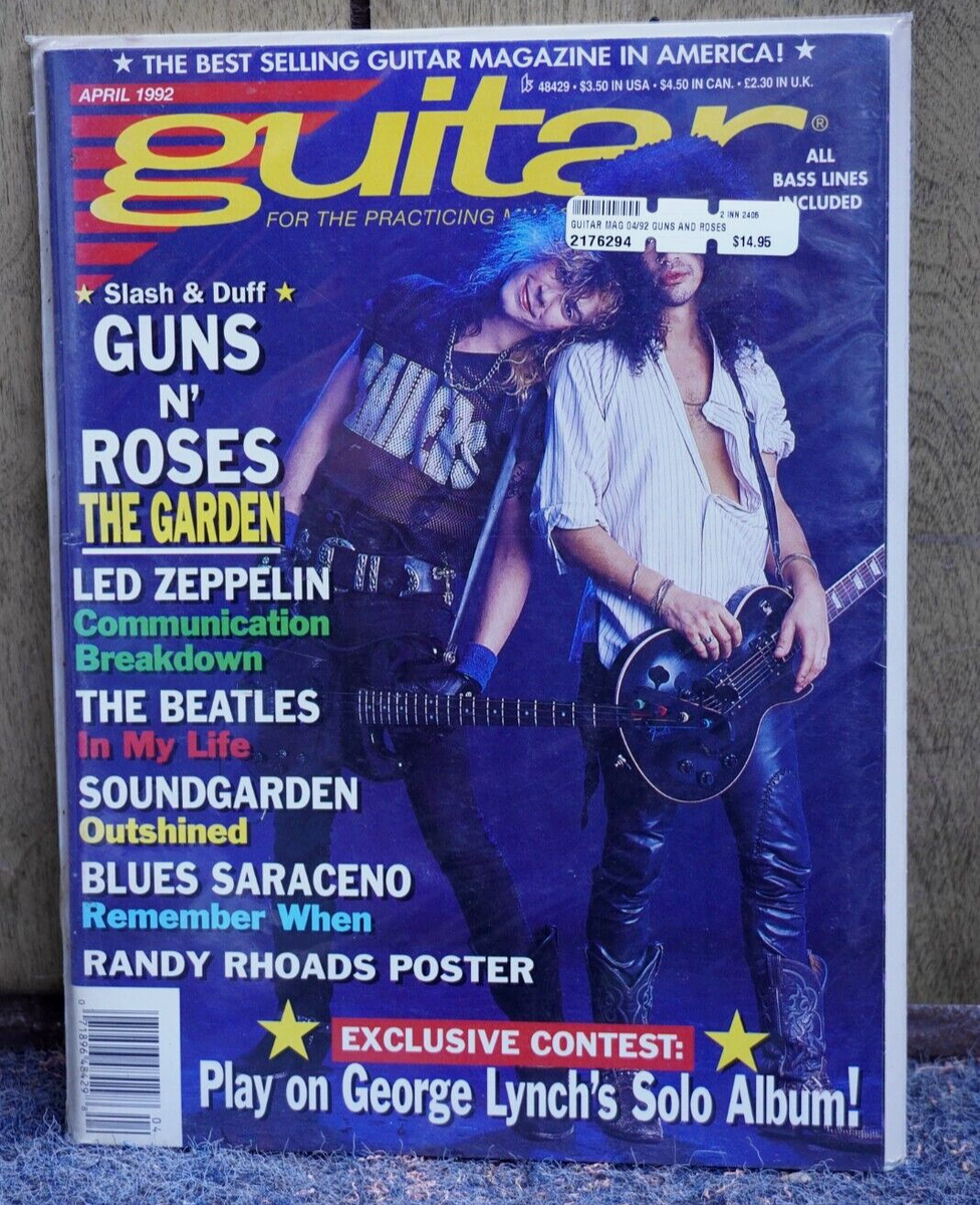 Guitar For The Practicing Musician April 1992 Guns And Roses