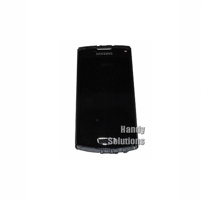 Samsung S8600 Wave 3 LCD Display Touchscreen Scheibe Glas Rahmen Original schwar