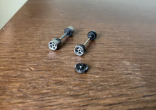 Vintage Aurora AFX Magnatraction Axles w/Five Spoke Wheels  Crown Gear