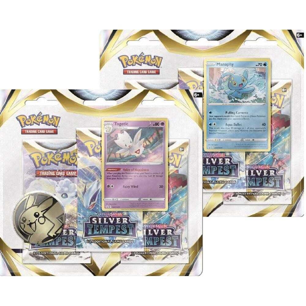 Blister de 10 Cartas Pokémon Silver Tempest (vários modelos)