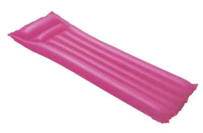 Bestway Luftmatte Schwimmmatratze 183 cm x 69 cm rosa Strand Zweikammerkissen
