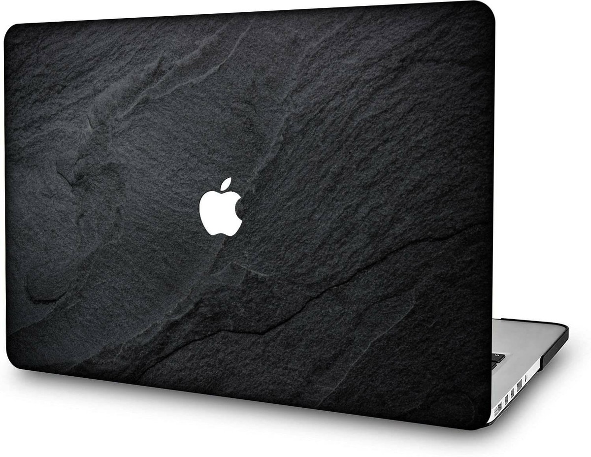 Black Rock Marble Laptop Hard Case Skin KB Cover For Macbook Pro Air 11 13  15 16