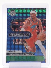 SHAI GILGEOUS-ALEXANDER 2024-25 MOSAIC GIVE AND GO GREEN PRIZM #2 THUNDER Q0014