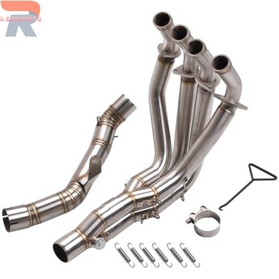 Exhaust Header Full System Front Link Pipe 51mm For Kawasaki Z900 2017-2024