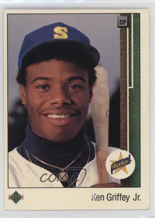1989 Upper Deck Star Rookie Ken Griffey Jr #1 HOF 0j3l