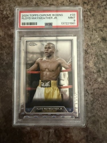 2024 Topps Chrome Floyd Mayweather #33 PSA 9 RARE
