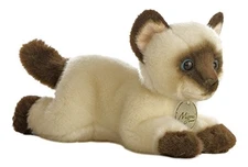 Aurora 8" Siamese CAT 10814 Plush Stuffed Animal Toy