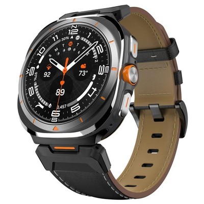 TiMOVO Genuine Leather Watch Band Compatible with Samsung Galaxy Watch Ultra ...
