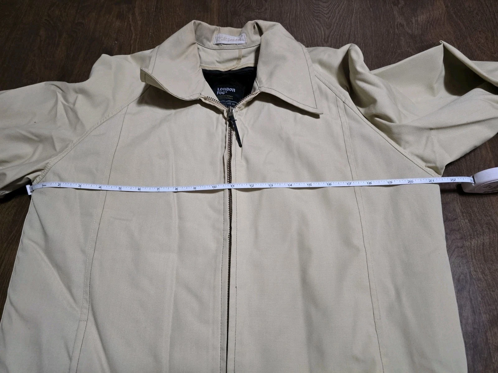 Vtg 70s London Fog Zip Jacket 36 Reg Celtic Cloth Bomber Removable Plush Liner image 2