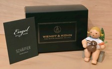 Wendt & K&uuml;hn Sonderengel 2026 * Engel mit Hase und M&ouml;hre * blond