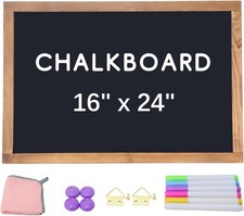 16" x 24" Magnetic Chalkboard - Lar Hanging Fred Wall Wood