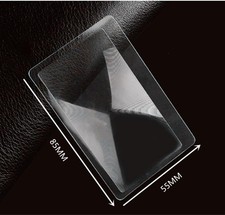 Pack of 12 Credit Card Sized Magnifying Lenses, Wallet Magnifiers 3X Lenses
