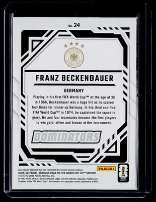 2025-26 Donruss Road to FIFA World Cup #24 Franz Beckenbauer
