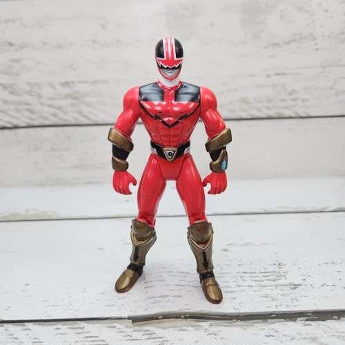 Bandai Power Rangers Time Force Quantum Red Ranger 2000 5.5" Vintage Figure
