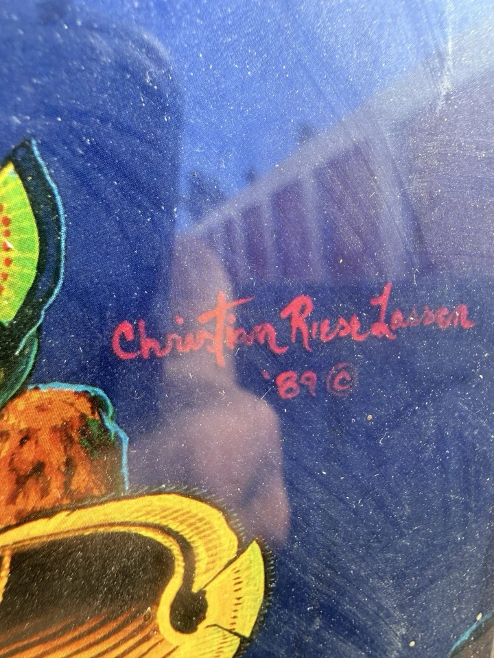 Canción de ballena de Christian Riese Lassen impresión 1989 stock pesado 24x36 vintage Foto 3 de 3