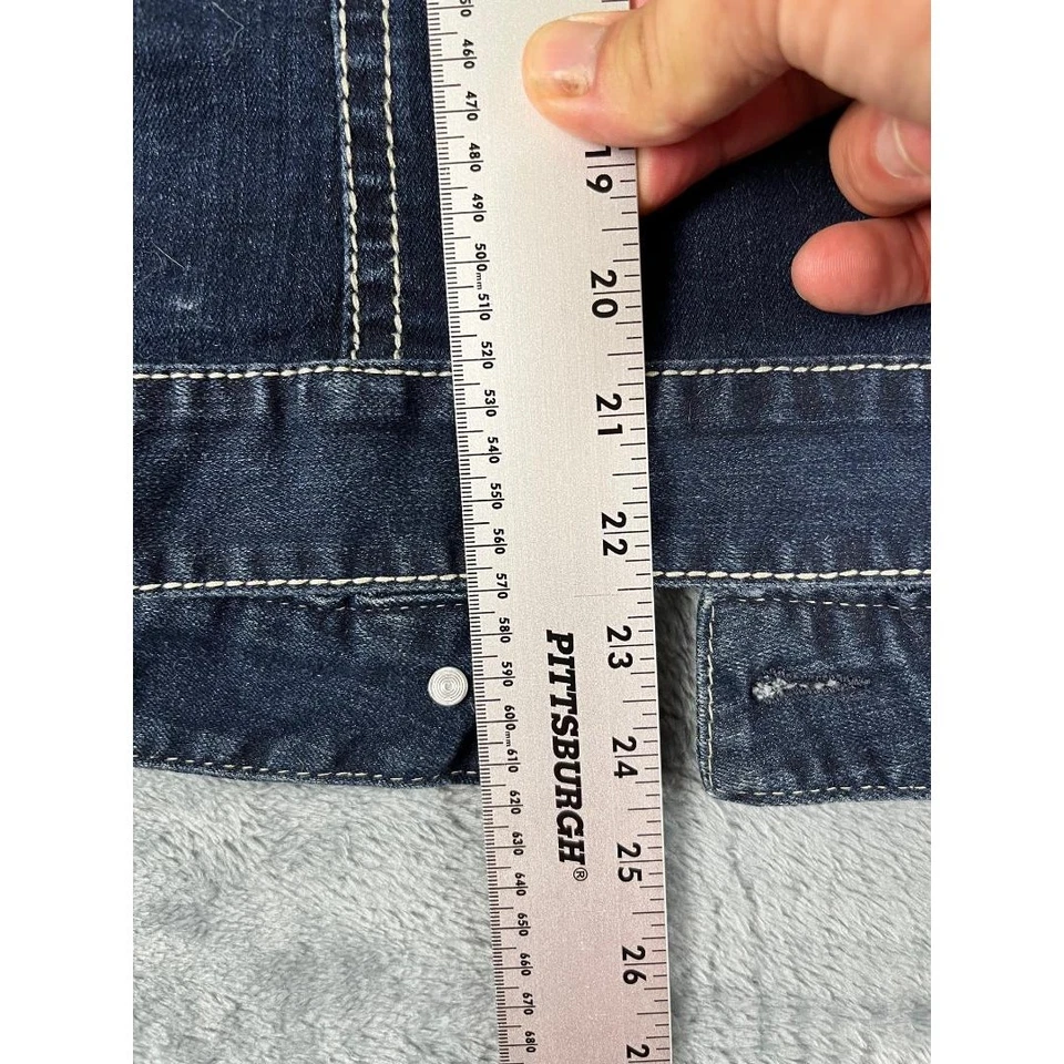 Mujer Style and Co. Denim Bling Chaleco Talla Grande Lavado Oscuro Excelente Estado Foto 3 de 4